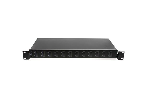 ECS fiberbox  12xSCD inkl lös front 1-12 